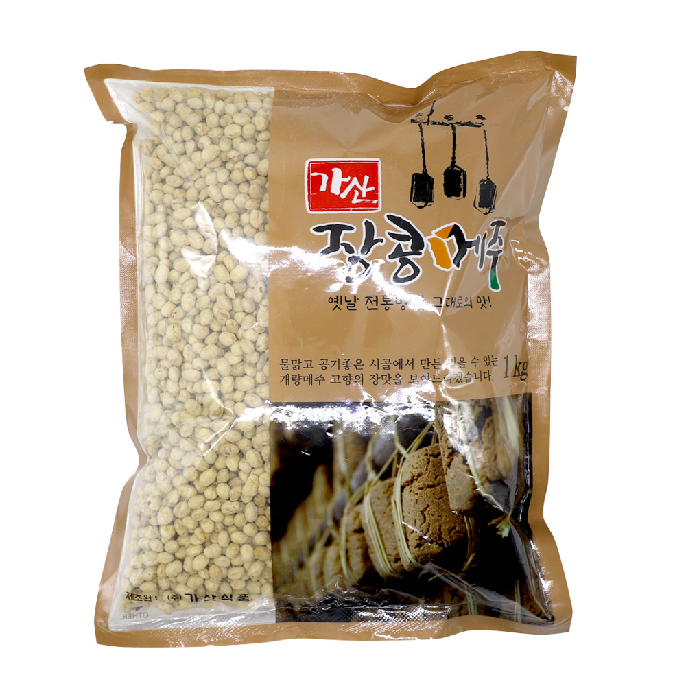 가산식품 장콩메주 1kg 수입산 된장 간장 옛날방식 전통발효 직접제조